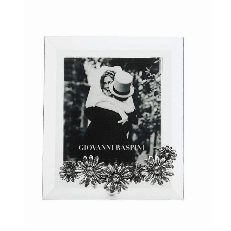 Cornice Raspini Argento Margherite
